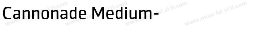 Cannonade Medium字体转换